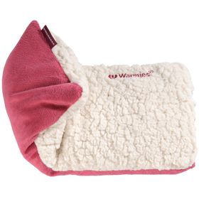 Warmies® HOT-PAK® Coussinet Sherpa beige/rouge