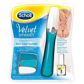 Scholl Velvet Smooth Système électronique de soins des ongles