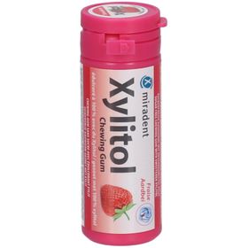 Miradent Xylitol Chewing-gum sans sucre arôme fraise