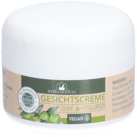 HERBAMEDICUS Crème pour le visage Jour et Nuit Olive & Hyaluron Vegan
