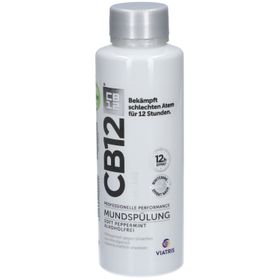 CB12 White Mundspülung: Mundwasser für weißere Zähne und frischen Atem, mit Zinkacetat & Chlorhexidin
