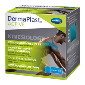 DermaPlast® ACTIVE Bande de taping kinésiologique Bleue