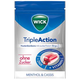 WICK TripleAction Menthol & Cassis sans sucre