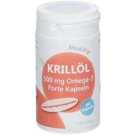 MEDIFIT Khuile de Krill 500 mg Omega-3 Forte