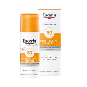 Eucerin® Photoaging Control Face Sun Fluid LSF 50 – hoher Sonnenschutz hilft gegen Photoaging und reduziert Falten sichtbar