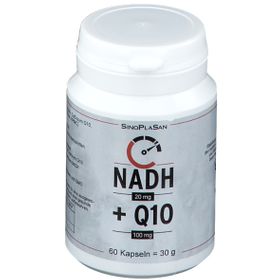 SinoPlaSan NADH 20 mg + Q10 100 mg