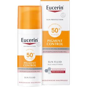 Eucerin® Pigment Control Sun Fluid LSF 50+ – Sehr hoher Sonnenschutz & sichtbare Milderung von vorhandenen Pigment- und Altersflecken