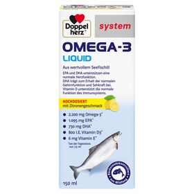 Doppelherz® system Omega-3 Liquid Seefischöl flüssig