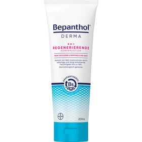 Bepanthol® DERMA Regenerierende Körperlotion, Köperpflege für empfindliche und sehr trockene Haut, dermatologisch getestete Feuchtigkeitscreme mit Dexpanthenol