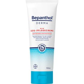 Bepanthol® DERMA SOS-Pflegecreme, Körperpflege für sehr trockene und raue Hautstellen, dermatologisch getestete Feuchtigkeitscreme mit Dexpanthenol