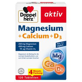 DOPPELHERZ® aktiv magnésium+calcium+D3