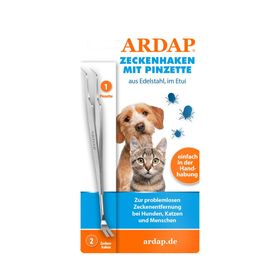 ARDAP® Zeckenhaken mit Pinzette