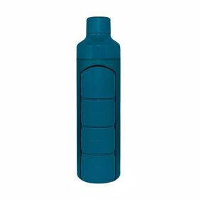 YOS Bottle avec distributeur de comprimés 1 jour bleu