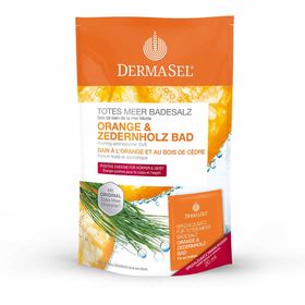 DERMASEL® Sels de bain à l'orange et au cèdre de la mer Morte