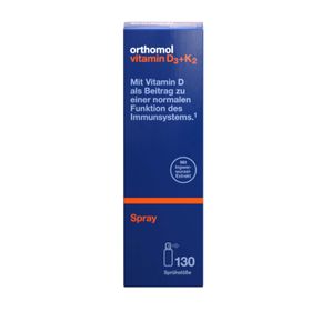 Orthomol Vitamin D3+K2 Spray - Nahrungsergänzungsmittel zur Stärkung des Immunsystems - mit Vitamin D3 und K2 MK7