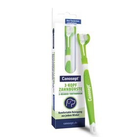 Canosept® Brosse à dents 3 têtes pour chiens