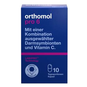 Orthomol Pro 6 - mit einer Kombination ausgewählter Darmsymbionten und Vitamin C - Kapseln
