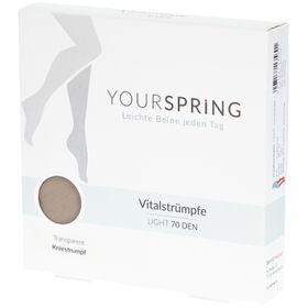 YOURSPRING LIGHT Stützkniestrumpf transparent