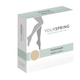 Spring® YOURSPRING LIGHT Vital-Kniestrumpf Gr. 38/39 nuss