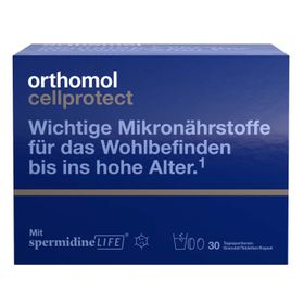 Orthomol Cellprotect Contient des micronutriments importants. Avec spermidine.