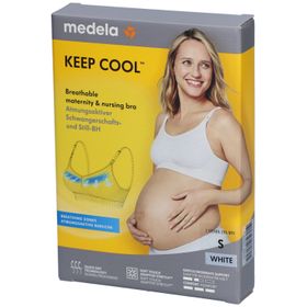 medela Keep Cool™ Soutien-gorge de grossesse et d'allaitement blanc, taille S