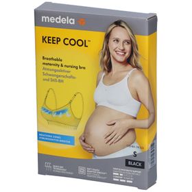 medela Keep Cool™ Soutien-gorge de grossesse et d'allaitement noir, taille S