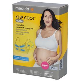 medela Keep Cool™ Soutien-gorge de grossesse et d'allaitement ultra confortable blanc, taille S