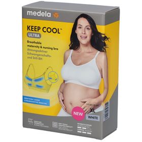 medela Keep Cool™ Soutien-gorge de grossesse et d'allaitement ultra confortable blanc, taille XL