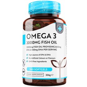 NUTRAVITA Omega 3 2000 mg huile de poisson