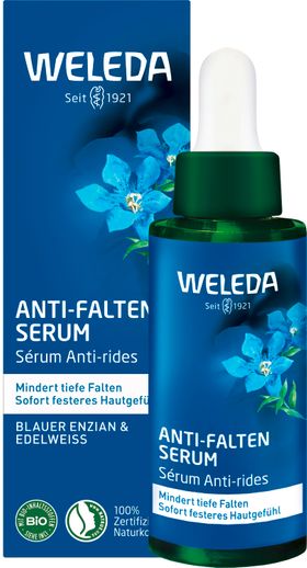 WELEDA Sérum Anti-Rides Gentiane Bleue & Edelweiss - réduit les rides profondes & raffermit la peau
