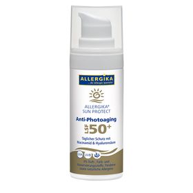 ALLERGIKA® SUN PROTECT Anti-Photo-Aging SPF 50+ - Sonnenschutz zur tägliche Anwendung, sehr hoher Schutz vor vorzeitiger Hautalterung bei sensibler, trockener Haut - Jetzt 2€ sparen mit Code "allsun2"