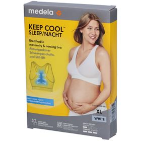 medela Keep Cool™ Bustier de sommeil pour la grossesse et l'allaitement blanc, taille XL