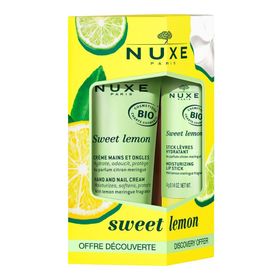 Nuxe Set 24 Sweet Lemon Lippenstift + Handcreme