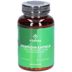 Vitabay Spermidin 6 mg - Vegane Weizenkeim-Kapseln