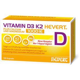 Hevert Vitamin D3 K2 plus Calcium & Magnesium 1000 IE