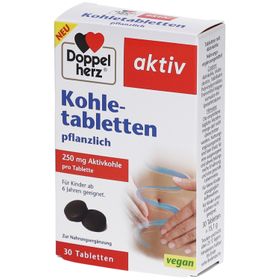 Doppelherz Kohletabletten – pflanzliche Aktivkohle gegen Blähungen