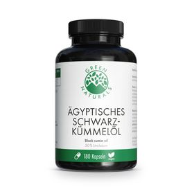 GREEN NATURALS Ägyptisches Schwarzkümmelöl 3000 mg vegan