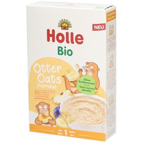 Holle Bio Otter Oats Porridge d'avoine - Avec épeautre, pomme, banane & pruneau