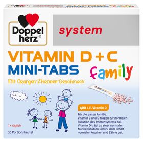 Doppelherz® System Vitamine D + C family - Arôme orange-citron
