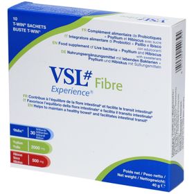 VSL Experience Fibre - Probiotique avec psyllium + hibiscus