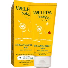 WELEDA Baby Bain de refroidissement au Calendula - bain bienfaisant pour bébé avec une chaleur douce et soignante
