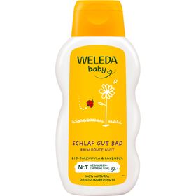 WELEDA Baby Bain Bien-être au Calendula - Bain de soin doux pour la détente du soir de bébé