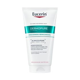 Eucerin® DERMOPURE CLINICAL Erneuerndes Reinigungsgel – Waschgel mit BHA, AHA & PHA gegen Pickel & Pickelmale