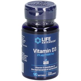 LIFE EXTENSION Vitamin D3 25 µg (1000 IE)