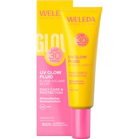 Weleda Fluide UV Glow SPF 30 – Protection solaire légère avec protection UVA/UVB et hydratation
