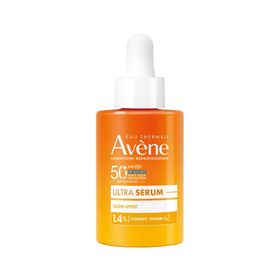 Avène Ultra Sérum Effet Éclat SPF 50+ - Sérum visage anti-taches pigmentaires avec protection solaire et filtre anti-lumière bleue HEV