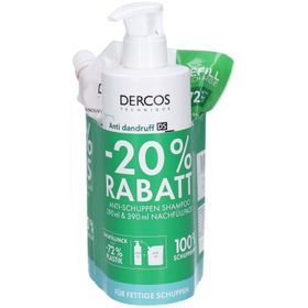 Vichy Anti-Schuppen Shampoo fettig + Nachfüllpack