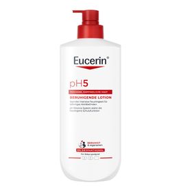 Eucerin® pH5 Beruhigende Lotion – Beruhigung für strapazierte, empfindliche sowie trockene Haut & fördert ihre Widerstandskraft, 750 ml
