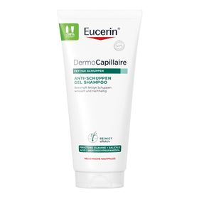 Eucerin® DermoCapillaire Anti-Schuppen Gel Shampoo – Anti-Schuppen Gel-Shampoo gegen fettige Schuppen, 200 ml