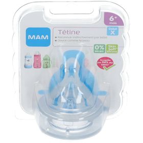 MAM Tétine silicone - Débit Rapide - Liquide épais